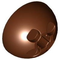 Dome Hemisphere 3 x 3 Ball Turret in Reddish Brown