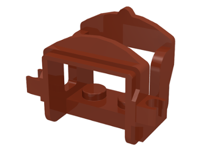 Animal / Creature Accessory, Saddle [Two Clips] in Reddish Brown