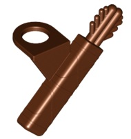 Minifig Neckwear Weapon Arrow Quiver in Reddish Brown