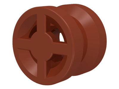 Wheel 8 x 6 in Reddish Brown