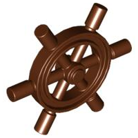 Duplo Boat Helm in Reddish Brown