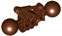 Large Figure Skeletal, Limb, with 2 Ball Joints, and Hole (Toa Metru) in Reddish Brown