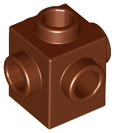 Brick Special 1 x 1 Studs on 4 Sides in Reddish Brown