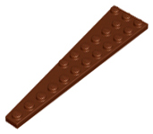 Wedge Plate 12 x 3 Right in Reddish Brown