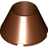 Cone 4 x 4 x 2 Hollow No Studs in Reddish Brown