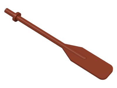 Equipment Oar / Paddle with Bar Handle in Reddish Brown