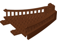 Boat Deck Section, Bow Top 14 x 12 [Galiot] in Reddish Brown