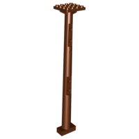 Boat, Mast 4 x 4 x 22 in Reddish Brown