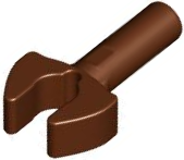 Bar 1L with Clip [Cut Edges and One Side Hole] [Gap in Clip] in Reddish Brown