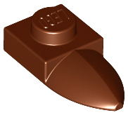 Plate Special 1 x 1 with Tooth in Reddish Brown