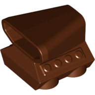 Engine / Air Scoop 2 x 2 in Reddish Brown