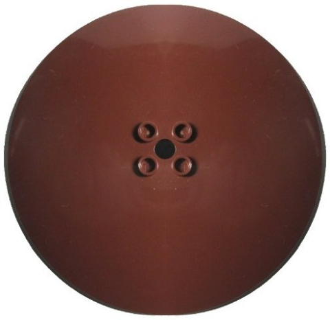 Dish 10 x 10 Inverted (Radar) with Hollow Studs in Reddish Brown