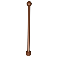 Duplo Flagpole / Antenna 1 x 9 in Reddish Brown