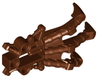 Large Figure Foot, Claw, Piraka in Reddish Brown