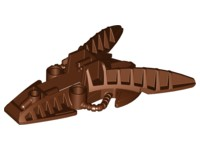 Large Figure Foot, Piraka Mechanical in Reddish Brown
