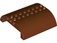 Brick Curved 8 x 8 x 2 Double in Reddish Brown