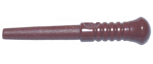 Equipment Wand, Wide End, Round Grooves in Reddish Brown