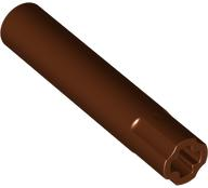 Technic Axle Connector 5L with One Side Frictionless in Reddish Brown