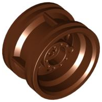 Wheel 30.4 x 20 without Pinholes, with Reinforced Rim in Reddish Brown