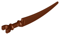 Weapon Sword Scythe Blade with Clip Pommel in Reddish Brown