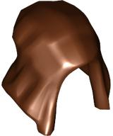Hood Long, Angular in Reddish Brown