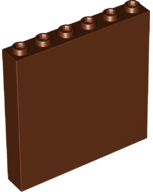 Panel 1 x 6 x 5 in Reddish Brown