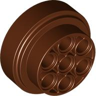 Wheel 31 x 15 Technic, 7 Pin Holes in Reddish Brown