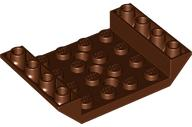 Brick Sloped Inverted 45° 6 x 4 Double with 4 x 4 Recessed and 3 Holes in Reddish Brown