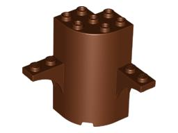 Panel 3 x 3 x 5 Quarter Round with 2 1 x 2 Arches (Tree) in Reddish Brown