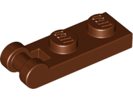 Plate Special 1 x 2 with Handle on End [Closed Ends] in Reddish Brown