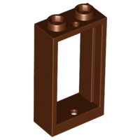 Window 1 x 2 x 3 Flat Front in Reddish Brown