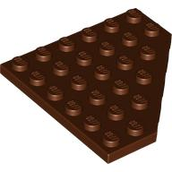 Wedge Plate 6 x 6 Cut Corner in Reddish Brown