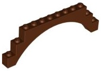 Brick Arch 1 x 12 x 3 in Reddish Brown