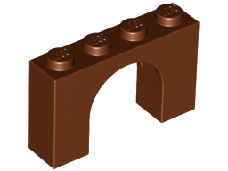 Brick Arch 1 x 4 x 2 in Reddish Brown
