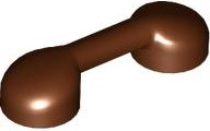 Bar 1 x 3 (Radio Handle, Phone Handset) in Reddish Brown