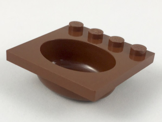 Sink 4 x 4 with Elliptical Basin in Reddish Brown