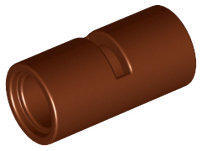 Technic Pin Connector Round [Slotted] in Reddish Brown