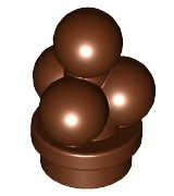 Food Ice Cream Scoops in Reddish Brown