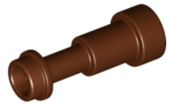 Equipment Telescope / Torch / Spyglass, Support Round 1 x 1 x 1 2/3 in Reddish Brown