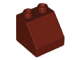 Duplo Brick 2 x 2 Slope 45° in Reddish Brown