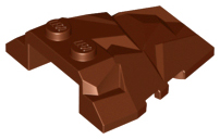Brick Wedged, Sloped 4 x 4 Fractured Polygon Top in Reddish Brown
