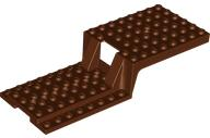 Vehicle Base, Trailer Half 6 x 16 x 2 2/3 in Reddish Brown