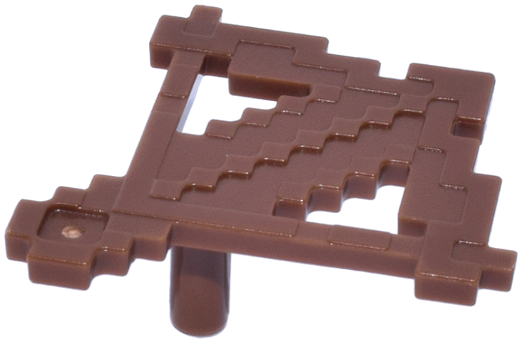 Weapon Crossbow and Bolt, Blocky in Reddish Brown
