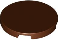 Tile Round 3 x 3 in Reddish Brown