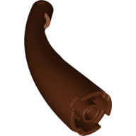 Animal / Creature Body Part, Tail / Claw / Horn / Branch / Tentacle, End Section, Large in Reddish Brown