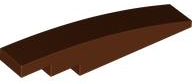 Brick Curved 1 x 6 in Reddish Brown