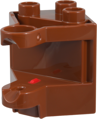 Duplo Hinge 2 x 2 x 2 in Reddish Brown
