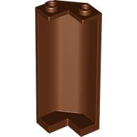 Panel 2 x 2 x 5 Corner in Reddish Brown