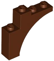 Brick Arch 1 x 4 x 3 in Reddish Brown