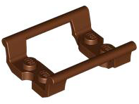 Vehicle Track, Roller Coaster Straight 4L in Reddish Brown